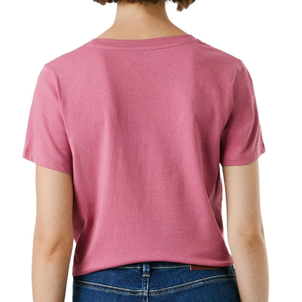 T-Shirt Rouge Femme Pepe jeansNew Virginia 2