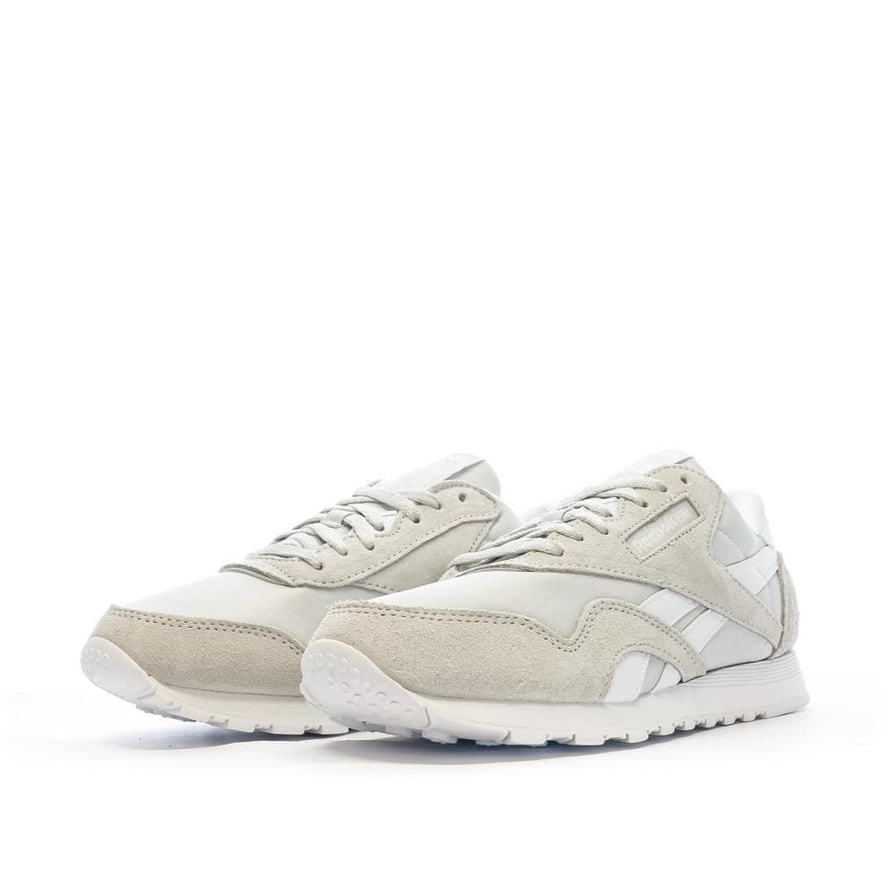 Baskets Blanches/Grises Femme Reebok Cl Nylon 100033441 6
