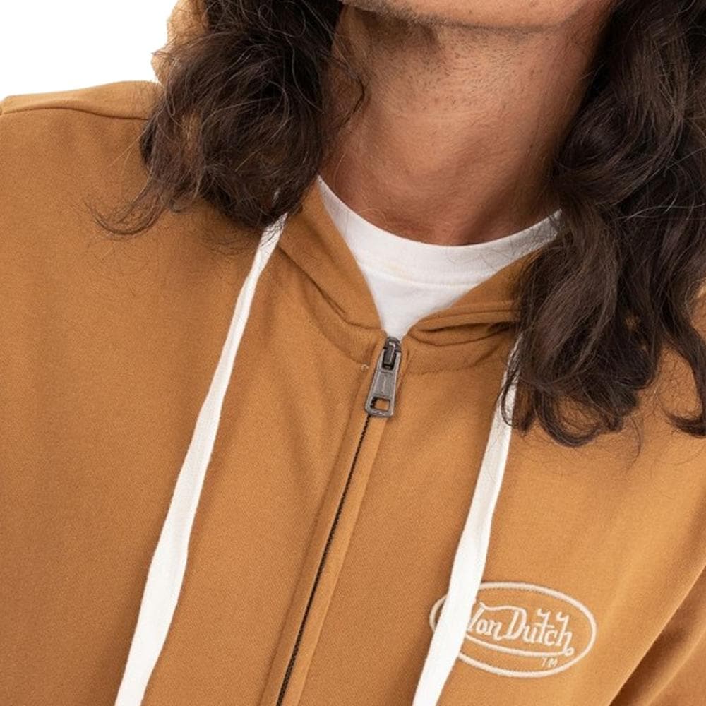 Sweat Zippé Jaune Homme Von Dutch Camp MOT 3