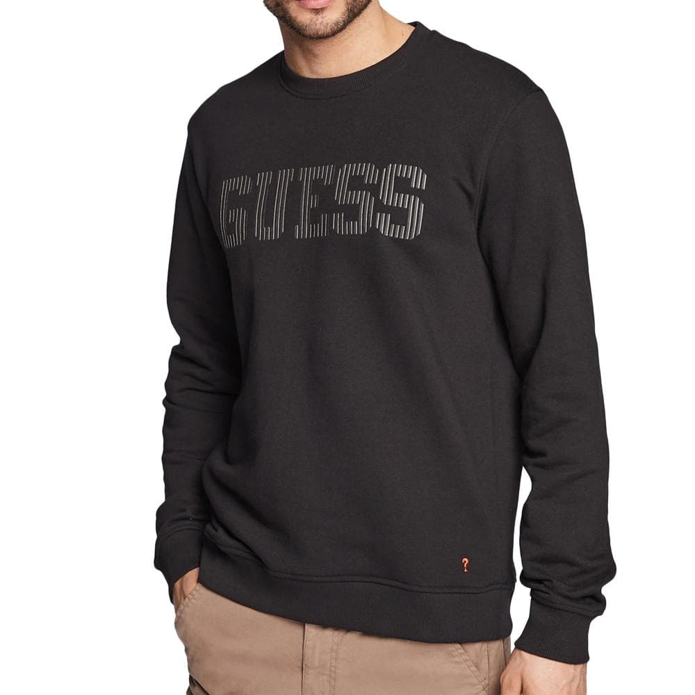 Sweat Noir Homme Guess Beau Cn Fleece 1