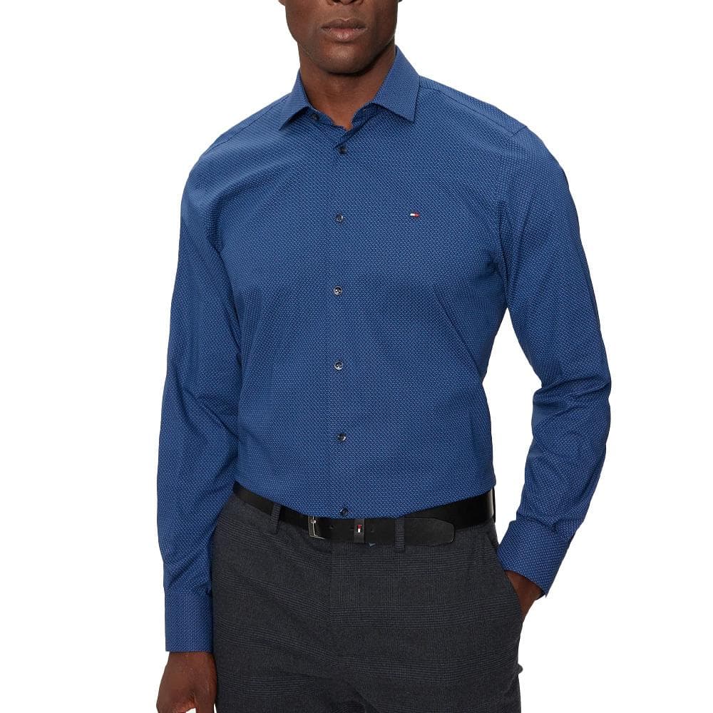 Chemise Bleu Homme Tommy Hilfiger Stretch 1