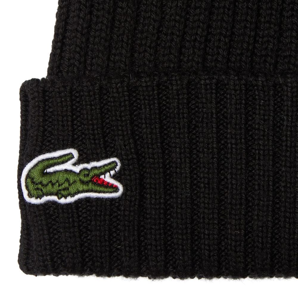 Bonnet Noir Homme Lacoste hjm 2