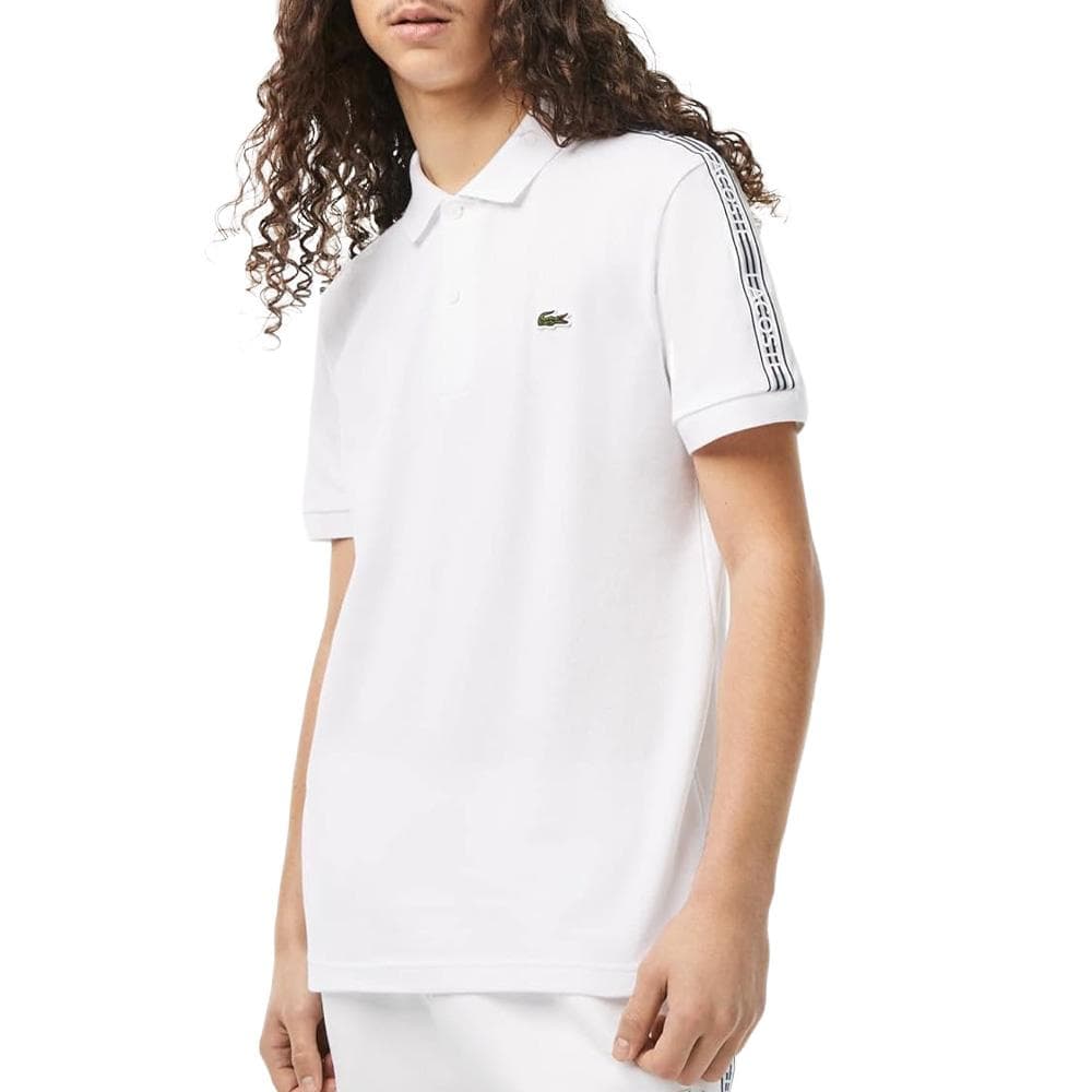 Polo Blanc Homme Lacoste Stre 1