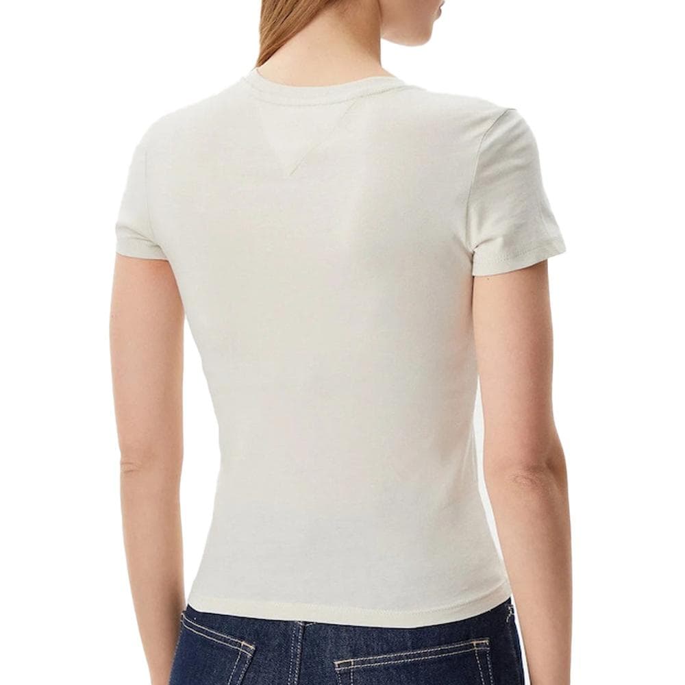T-shirt Beige Femme Tommy Hilfiger Tjw 2
