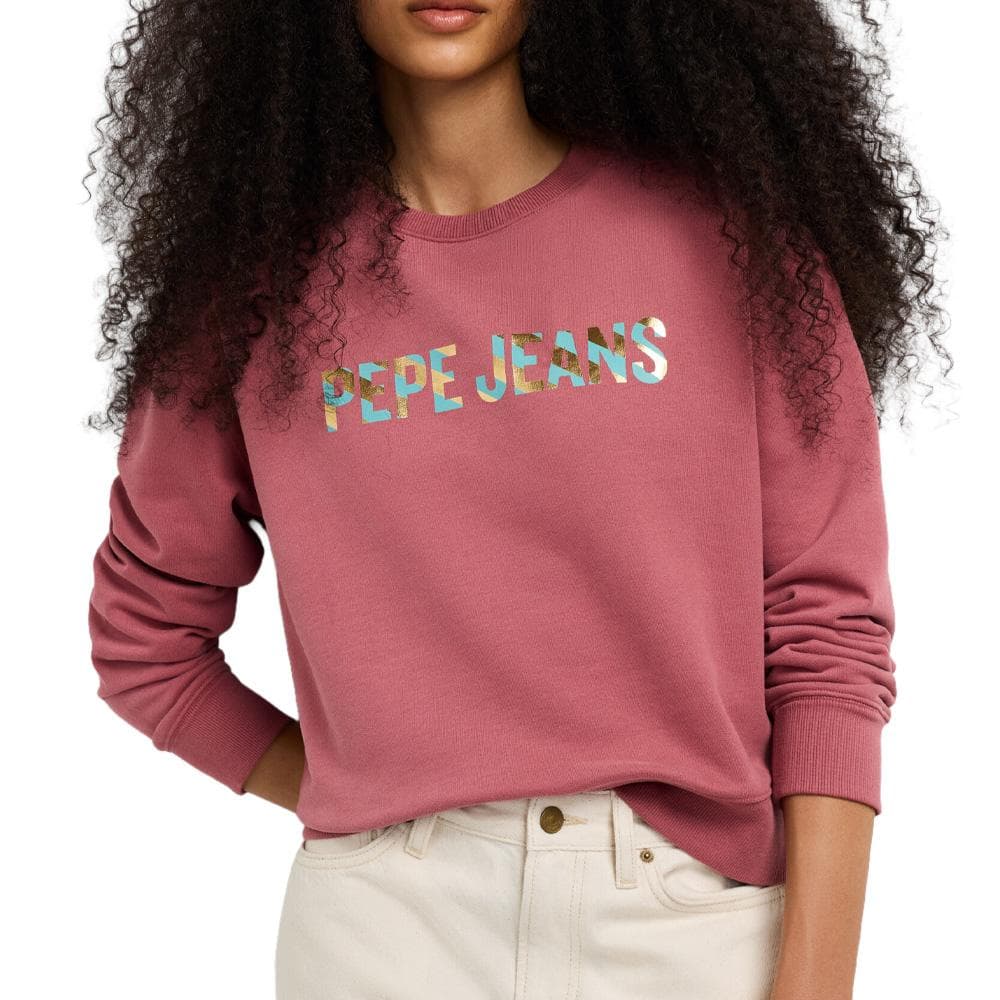 Sweat Rose Femme Pepe jeans Celeste Mousse 1