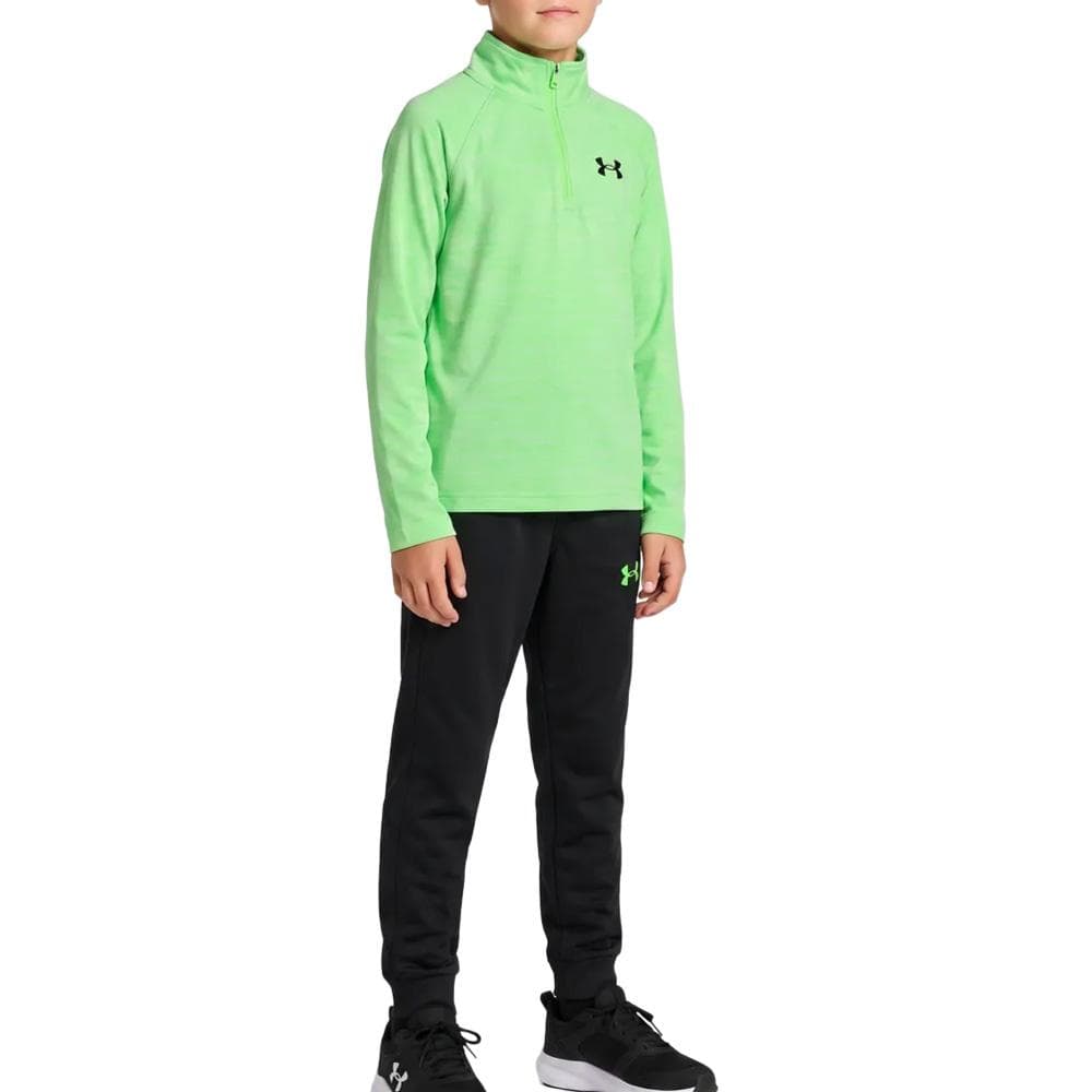 Ensemble Survêtement Noir/Vert Under Armour Twist Tech 1