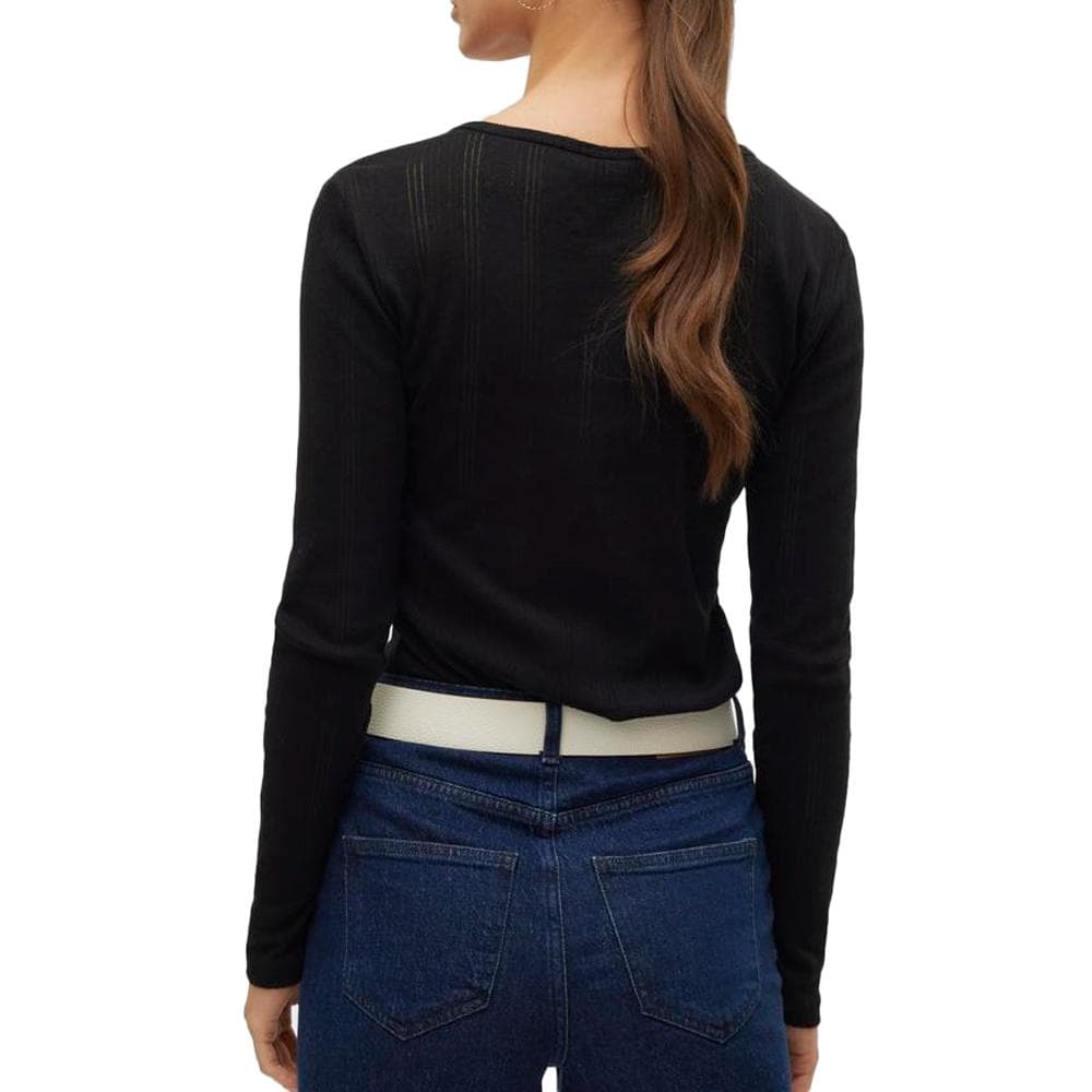 T-Shirt Manches Longues Noir Femme Vero Moda Lisa 2