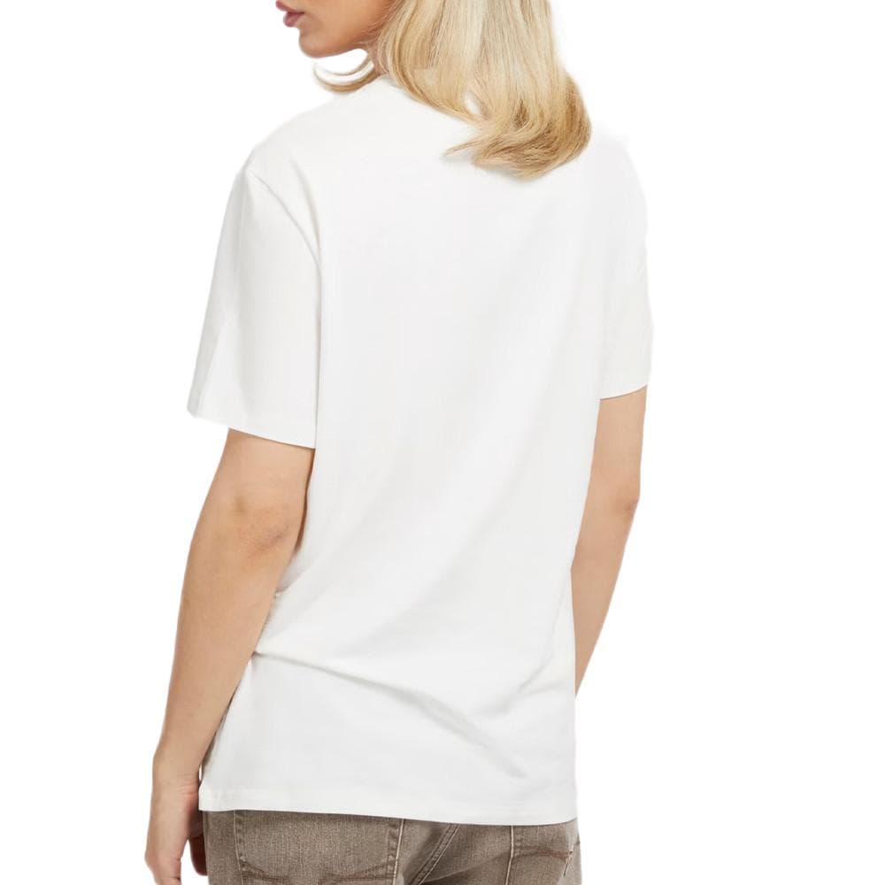 T-shirt Blanc Homme Guess Abstract Triangle 2