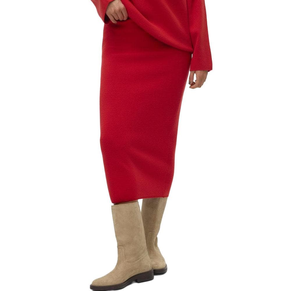 Jupe Rouge Femme Vero Moda Gold Pinstripe 1