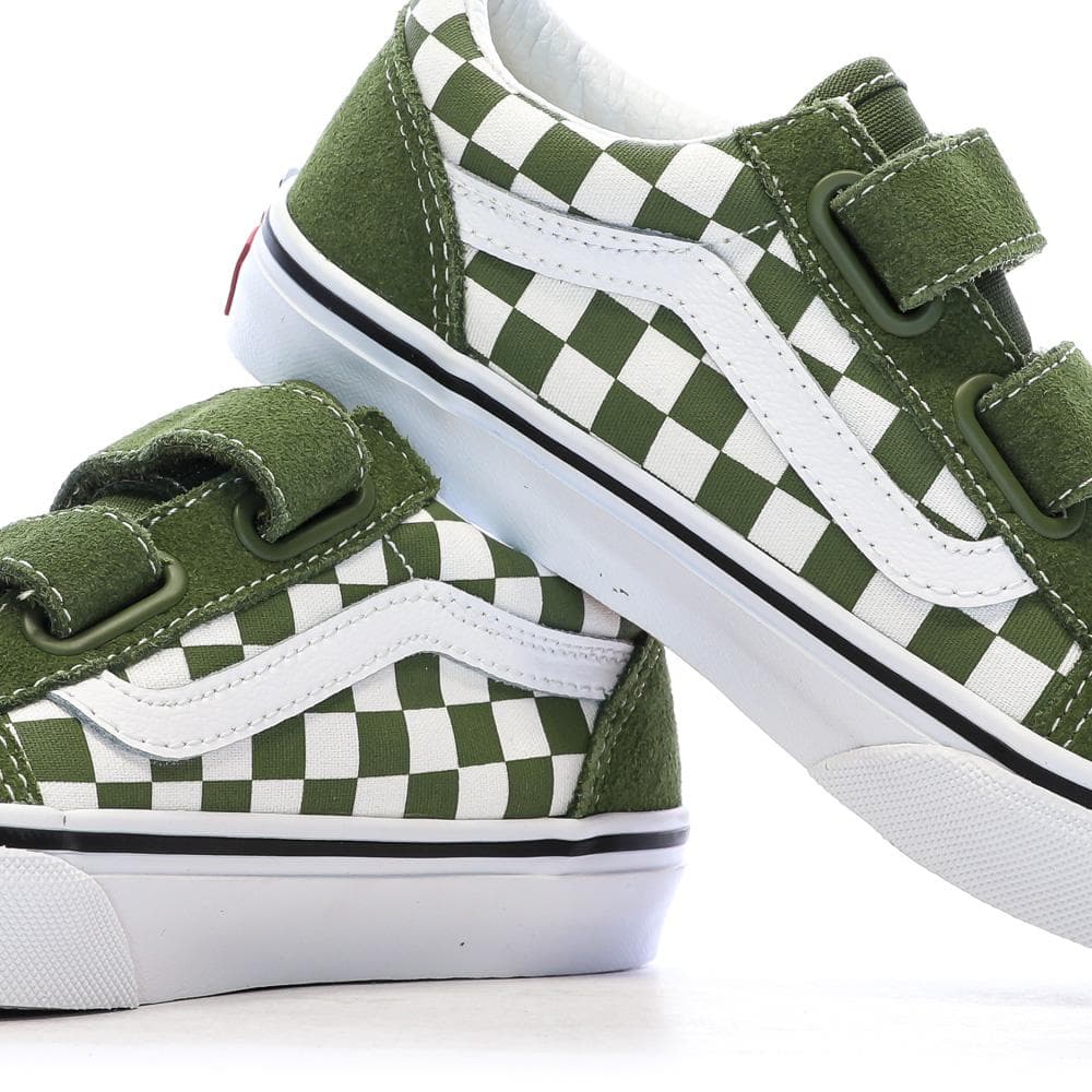 Baskets Kaki Enfant Vans Old Skool 7