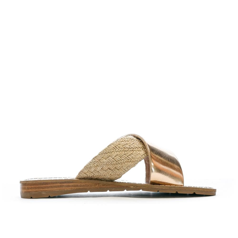 Claquettes Croisées Rose Gold Femme Chattawak Brana 2