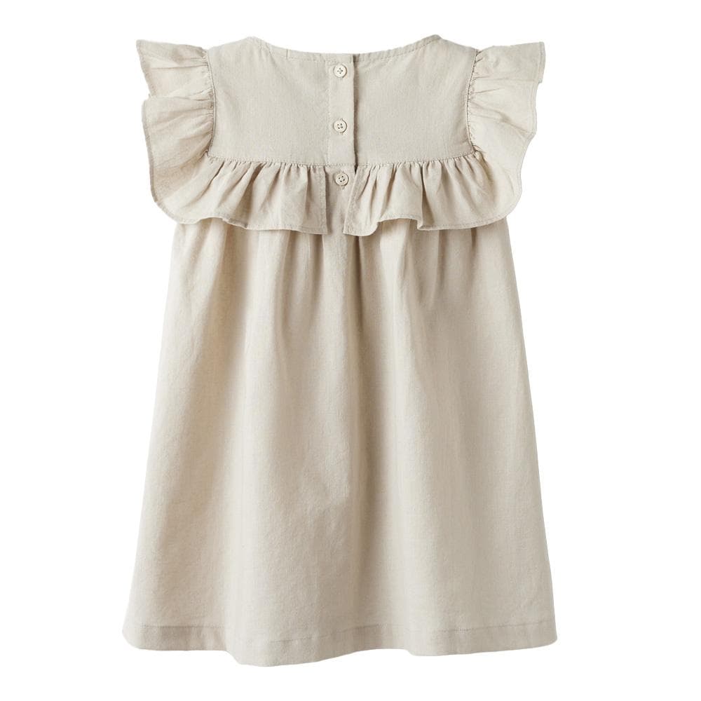 Robe Beige Fille Name it Alinnen 2