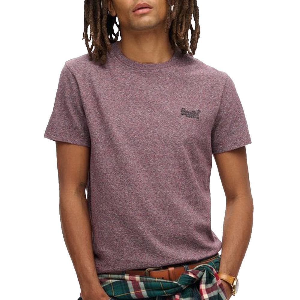 T-shirt Bordeaux Homme Superdry Vintage Logo M1011245A 1