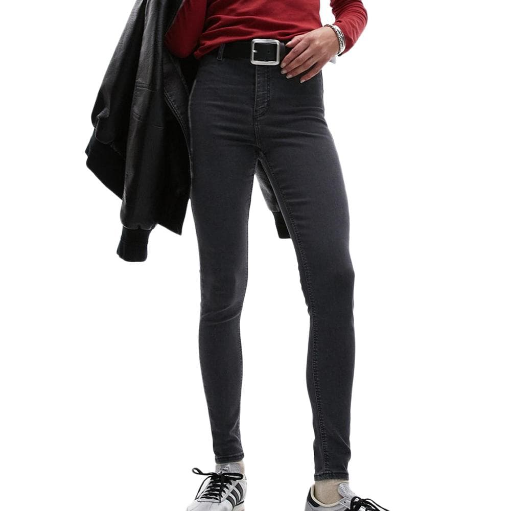 Jean Noir Chiné Femme Topshop Joni Hr Skinny 1