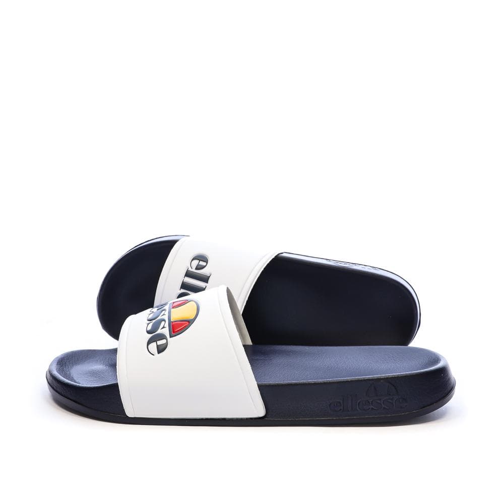 Claquettes Blanc/Marine Homme Ellesse Duke 1