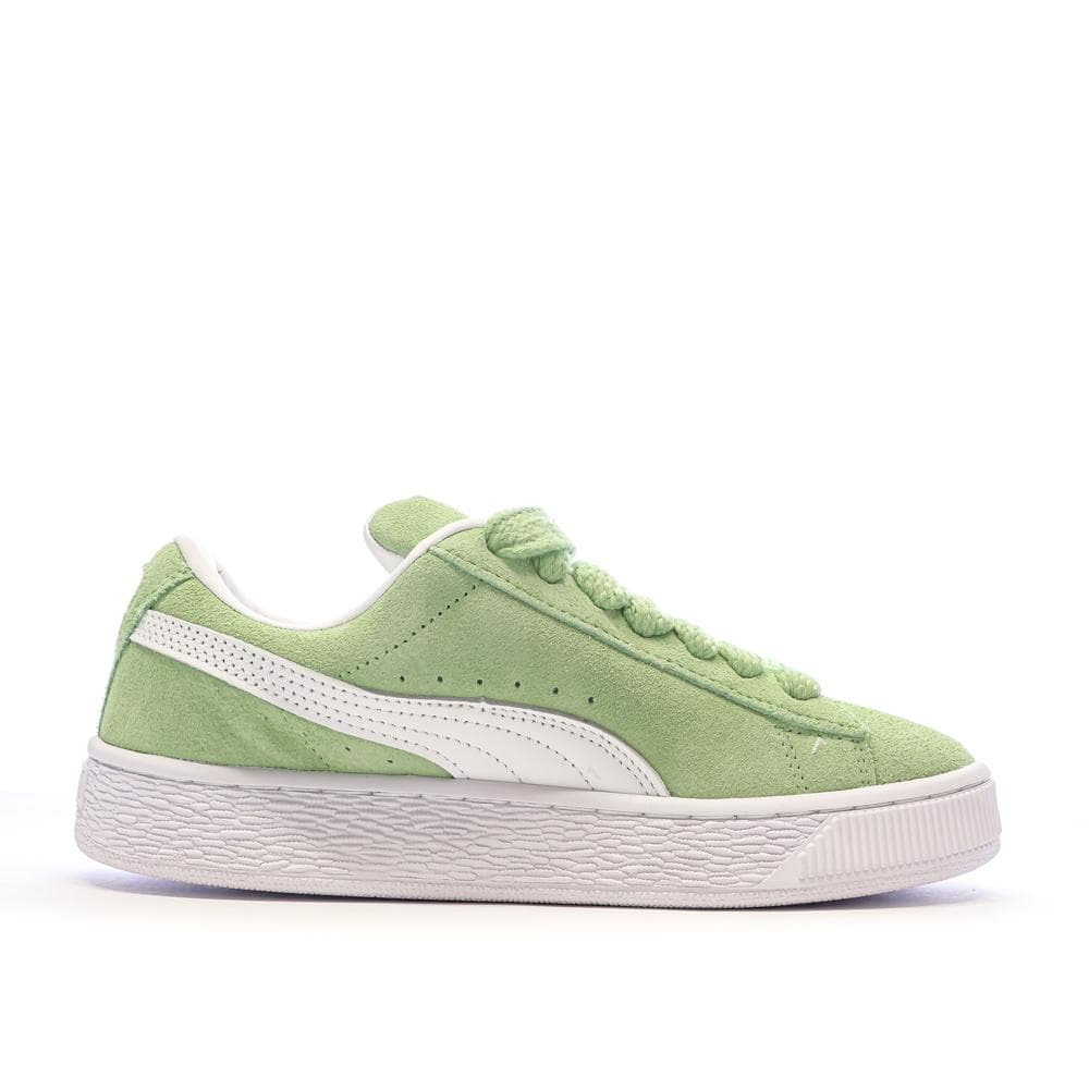 Baskets Vert/Blanc Femme Puma Suede XL 2