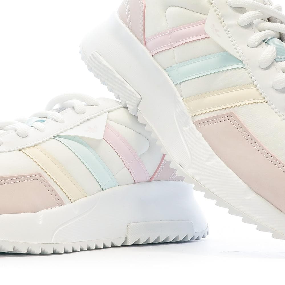 Baskets Rose/Blanche Fille Adidas Retropy F2 J GX9229 7