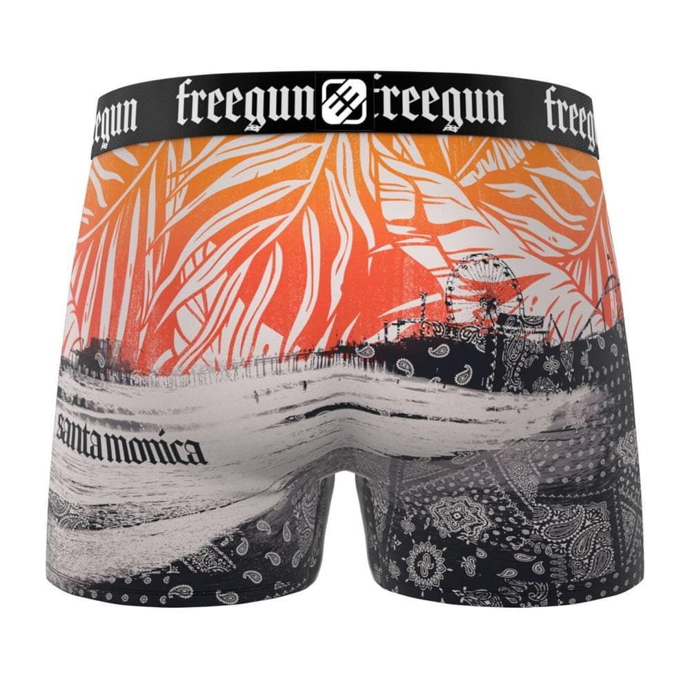 Boxer Gris/Orange Garçon Freegun Santa Monica 2