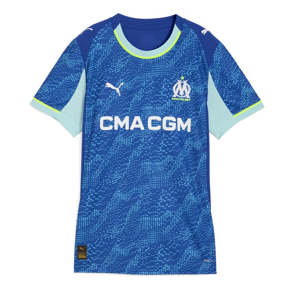 OM Maillot de Football Bleu/Turquoise/Jaune Homme Puma 25/26 1