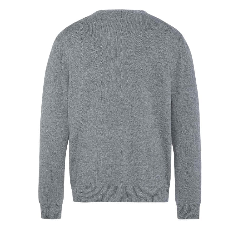 Pull Gris Homme Schott Basic Fin Ras 2
