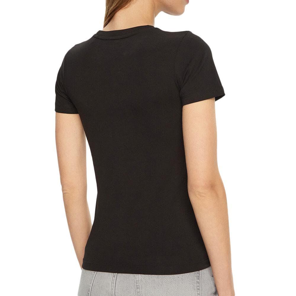 T-shirt Noir Femme Guess Flower 2