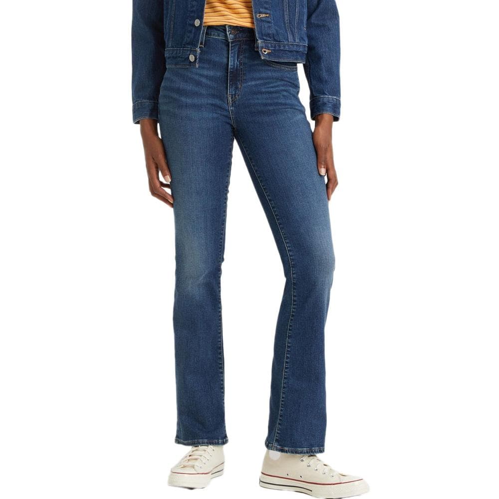 Jeans 725 Bleu Brut Femme Levi's Rise Bootcut Dark 1