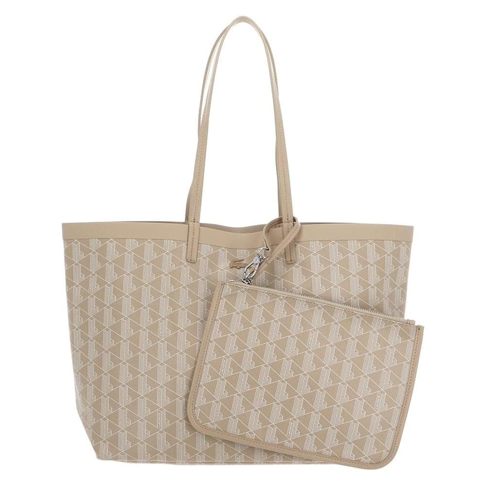 Sac Cabas Beige Clair Femme Lacoste Zely 1