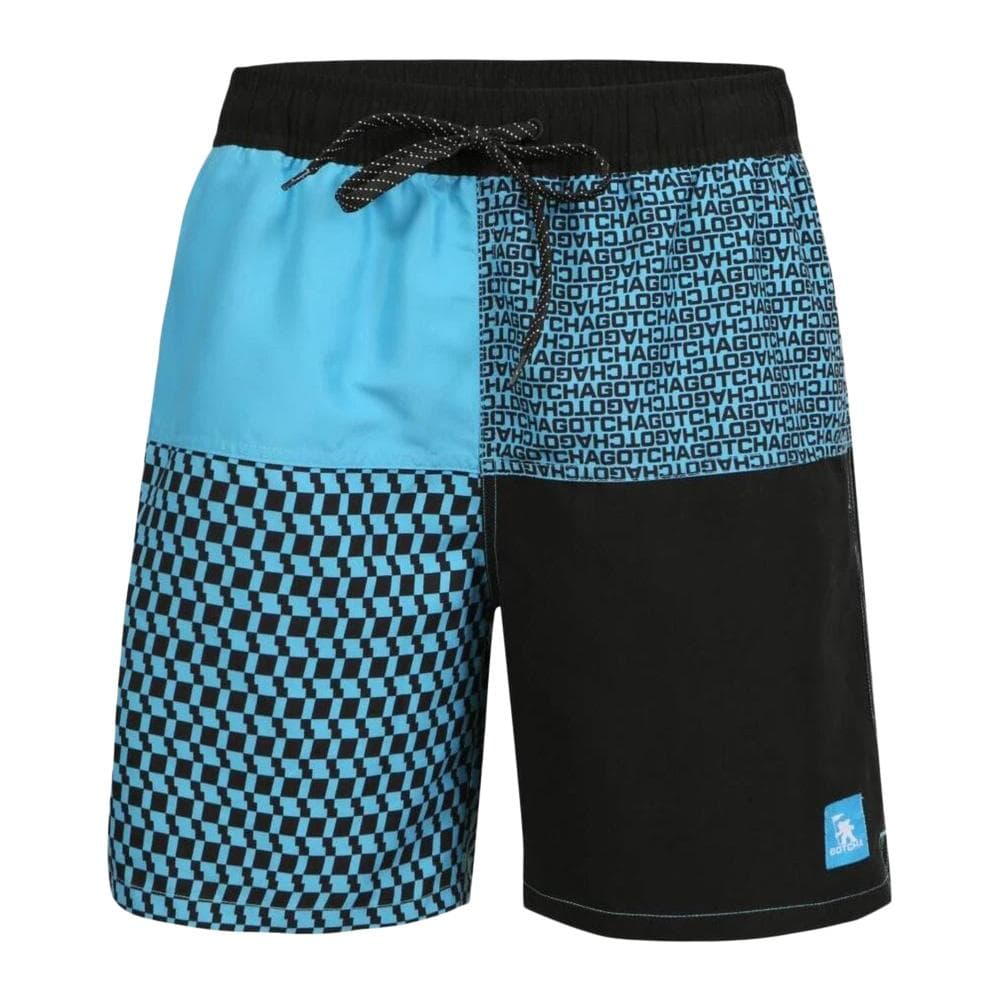 Short de bain Noir/Bleu Homme Gotcha Grid 1