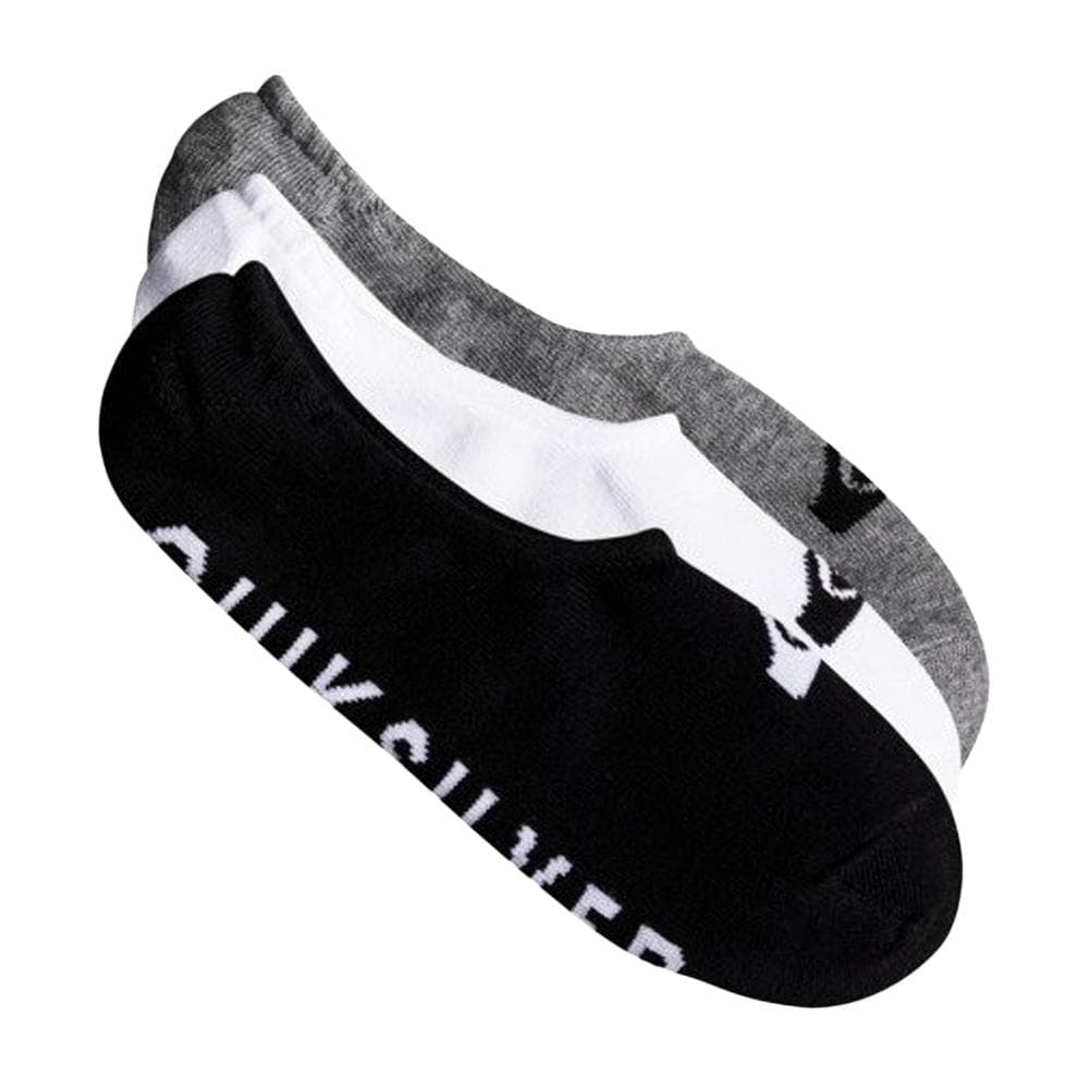 x3 Paires de chaussettes Blanc/Gris/Noir Homme Quiksilver 3linerpack 1