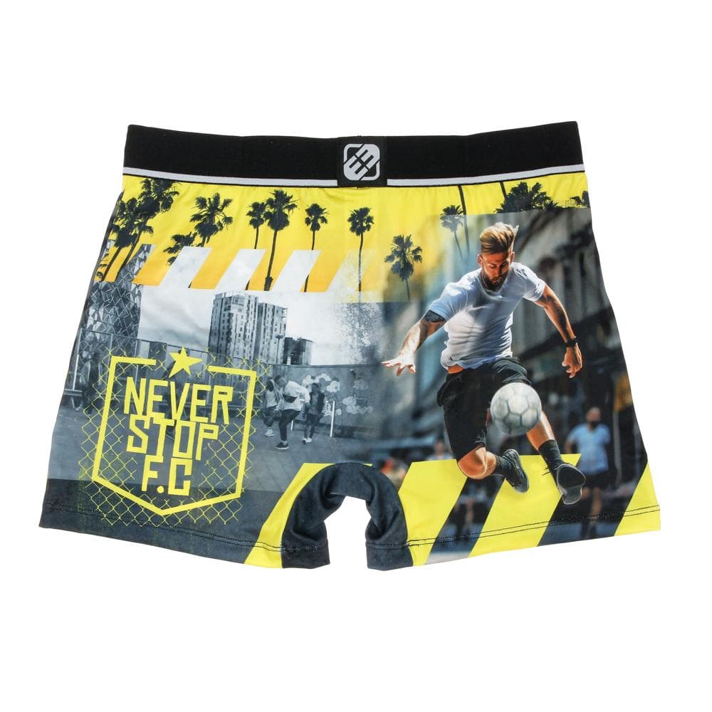 Boxer Noir/Jaune à Imprimés Homme Freegun NIN 2