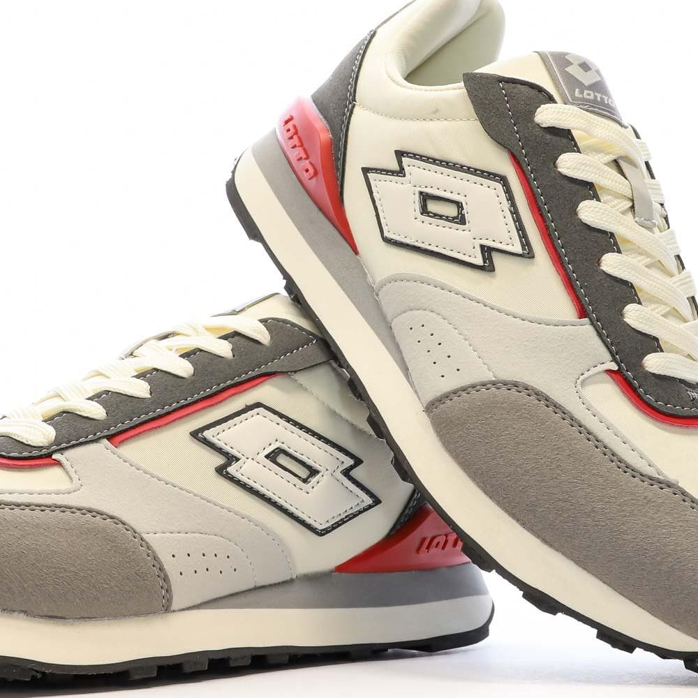 Baskets Beige/Gris Homme Lotto Twenty 5 7