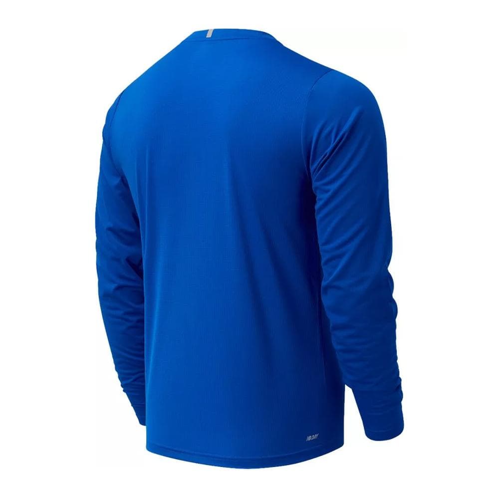 T-Shirt Manches Longues Bleu Homme New Balance Core Run 2