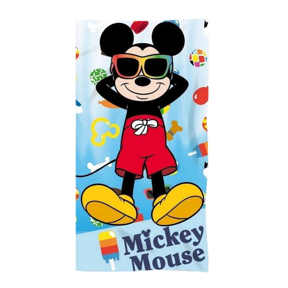 Serviette Bleu/Rouge Garçon Sport Zone Mickey 1