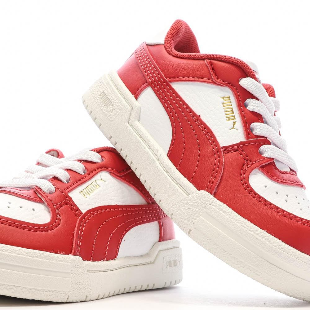 Baskets Blanches/Rouges Garçon Puma Pro Classic 7