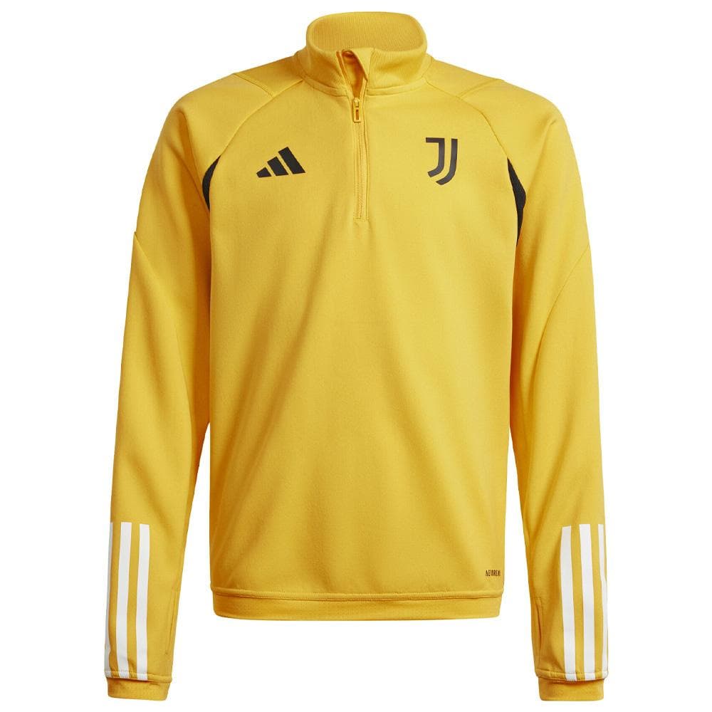 Juventus Sweat 1/4 zip Jaune Enfant Adidas 2023 1