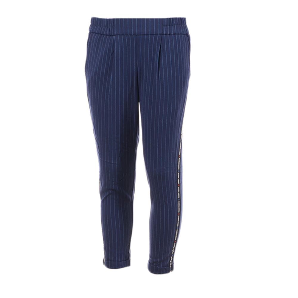 Pantalon Bleu à rayures Fille Teddy Smith Jog 1