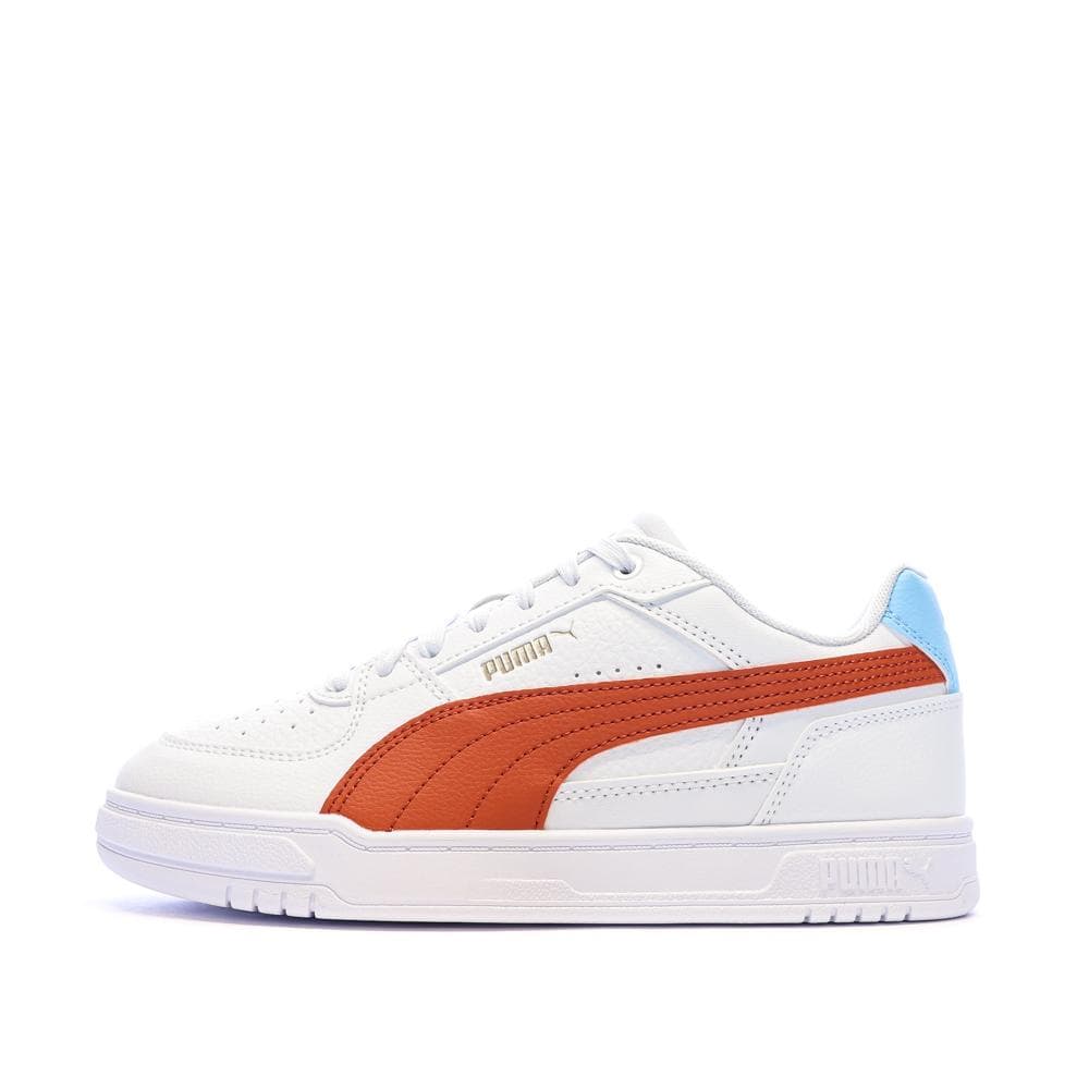 Baskets Blanc/Orange/Bleu Garçon Puma Caven Iii 1
