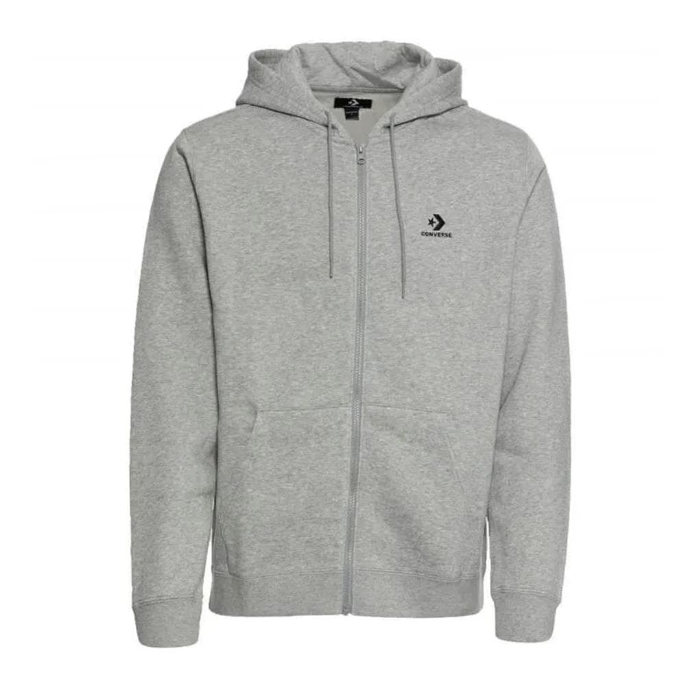 Sweat Zippé Gris Mixte Converse Brushed 1