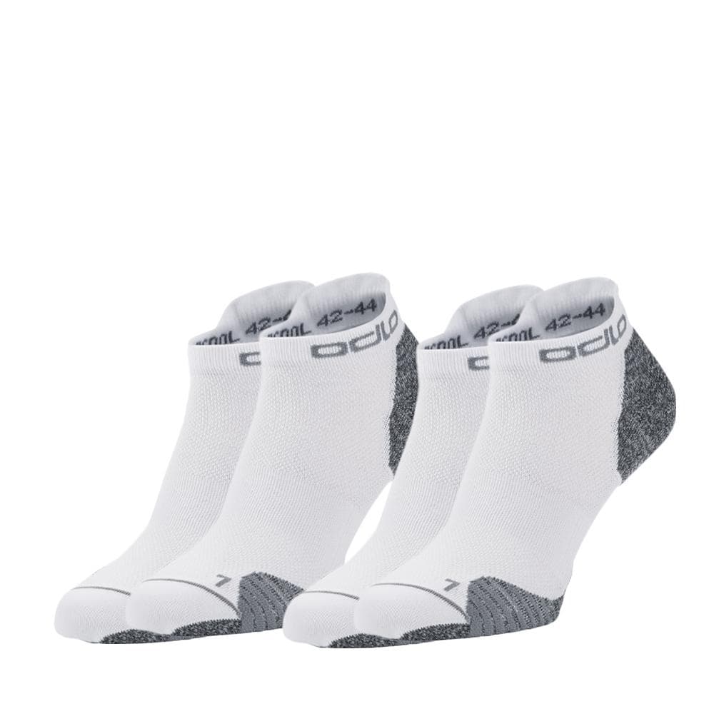 X 2 Paires de Chaussettes Blanches Ceramicool Run 1