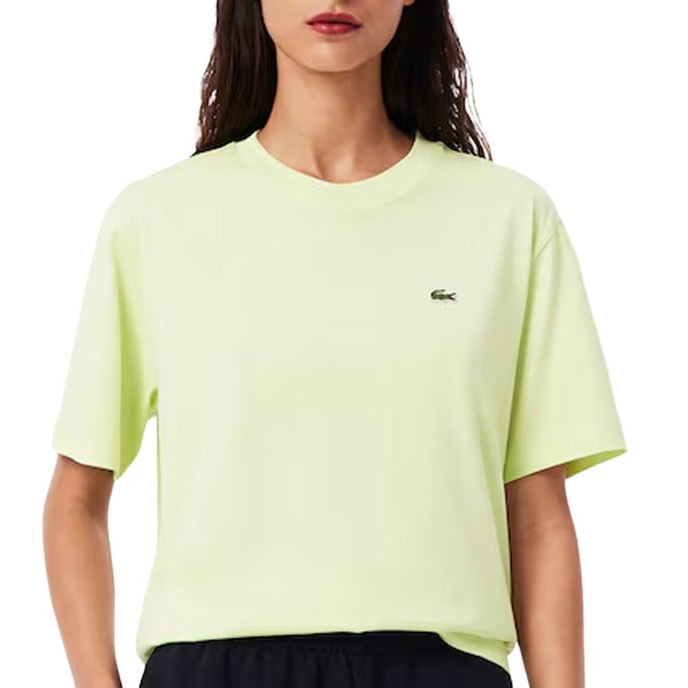 T-shirt Vert Fluo Femme Lacoste TF7215 1