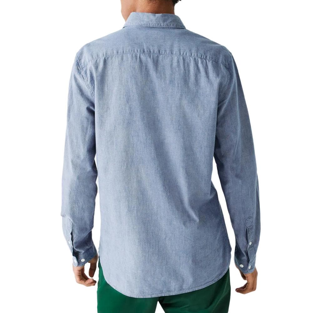 Chemise Bleu Slim Homme Lacoste CH2967 2