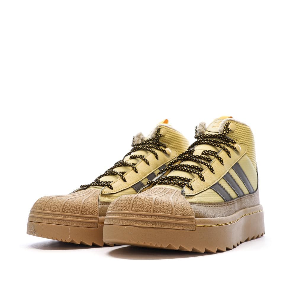Baskets Camel/Jaune Femme Adidas Superstar Winter 6