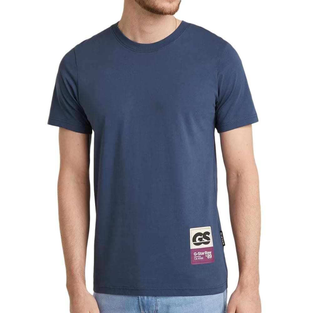 T-shirt Bleu Homme G-Star Raw D23730 1